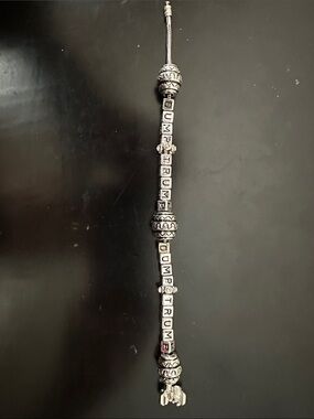 “Dump Trump” Sterling-Tone Letter Bead Bracelet in Silver